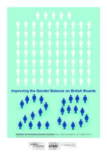 Improving the Gender Balance on British Boards