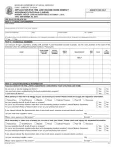 miSSouri DeparTmeNT oF SoCial ServiCeS FamilY SupporT DiviSioN Print  APPLICATION FOR THE LOW INCOME HOME ENERGY