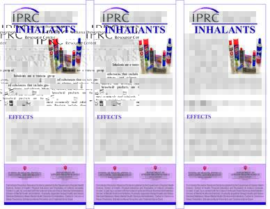 IPRC  Indiana Prevention Resource Center  INHALANTS