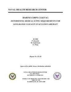 Microsoft Word - 60304_Rpt No[removed]Marine Corps CASEVAC Determining Medica.
