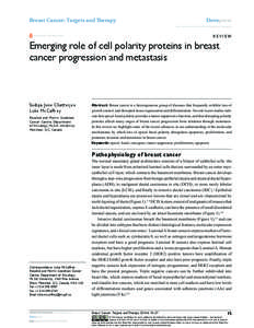 Breast Cancer: Targets and Therapy  Dovepress