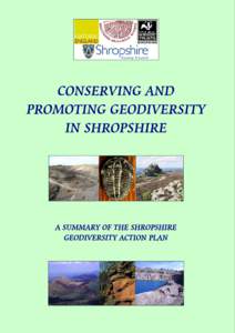 A SUMMARY OF THE SHROPSHIRE GEODIVERSITY ACTION PLAN