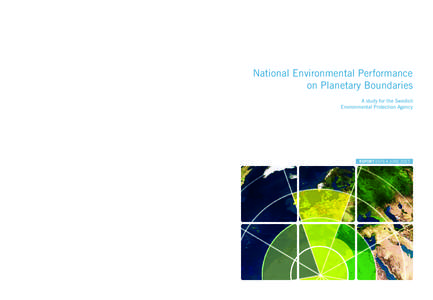 National Environmental Performance on Planetary Boundaries Report 6576 SweDiSh epa isbn8