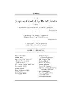 Nod IN THE  Supreme Court of the United States