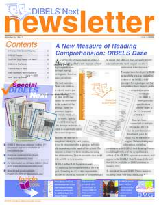 newsletter DIBELS Next ® July  2010