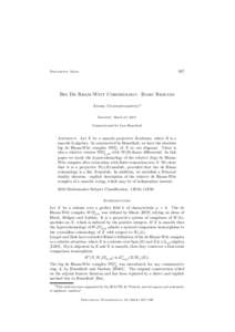 567  Documenta Math. Big De Rham-Witt Cohomology: Basic Results Andre Chatzistamatiou1