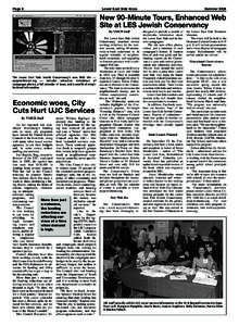 Page 8	  Lower East Side Voice Summer 2009