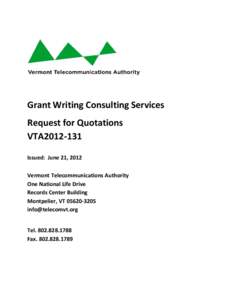 Microsoft Word - RFQ VTA[removed]EDA Grant Consultant