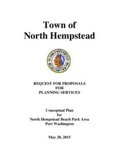 Town of North Hempstead REQUEST FOR PROPOSALS FOR PLANNING SERVICES