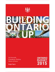 Building Ontario UP The Honourable  Charles Sousa