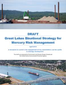 DRAFT Great Lakes Binational Strategy for Mercury Risk Management April 2018 A document to assist in the engagement of key stakeholders and the public in strategy development