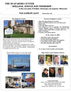 Newsletter:49 PM THE- SEAFARERS CENTER