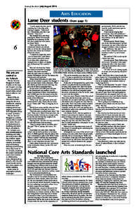 State of the Arts • July/August[removed]Arts Education Lame Deer students (from page 1)  6