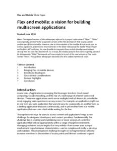 Flex and Mobile White Paper