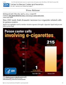 Smoking / Electronic cigarettes / Human behavior / Nicotinic agonists / Habits / Cigarette / Nicotine / Tobacco / Centers for Disease Control and Prevention / Tom Frieden / Safety of electronic cigarettes / Nicotine poisoning