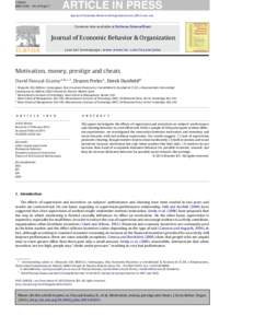 ARTICLE IN PRESS  G Model JEBO-3106; No. of Pages 7  Journal of Economic Behavior & Organization xxxxxx–xxx
