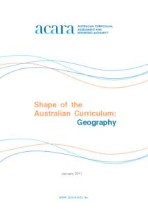 November[removed]Shape of the Australian Curriculum: Geography