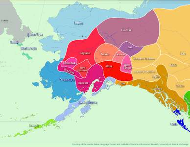 Courtesy of the Alaska Native Language Center and Institute of Social and Economic Research, University of Alaska Anchorage   