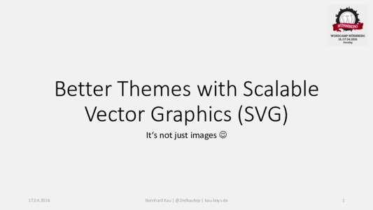 Better Themes with Scalable Vector Graphics (SVG) It‘s not just images  