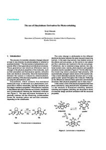 Research Articles The use of Diarylethene Derivatives for Photo-switching | TCI
