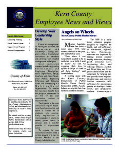 Kern County Employee News and Views JulyInside this issue: