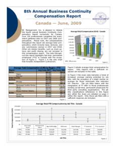 8th Annual Business Continuity Compensation Report Canada — June, 2009 BC Management, Inc. is pleased to release the fourth annual Business Continuity Compensation Report exclusively for Canada. Over 120 professionals 
