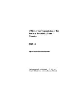 Office of the Commissioner for Federal Judicial Affairs Canada