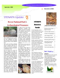 St Eustatius: National and Marine Parks and Botanical Gardens  September 2008 NewsletterSTENAPA Update