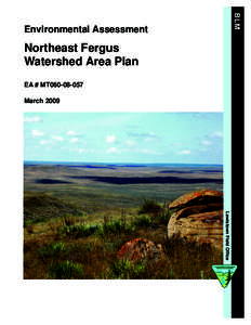 BLM  Environmental Assessment Northeast Fergus Watershed Area Plan
