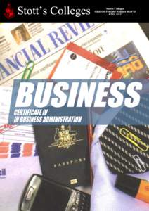 CERTIFICATE IV IN BUSINESS ADMINISTRATION BSB40507  Personal Assistants, Secretaries and Administrative staff will