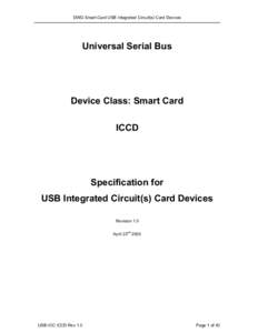 DWG Smart-Card USB Integrated Circuit(s) Card Devices  Universal Serial Bus Device Class: Smart Card ICCD