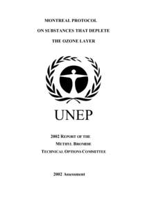 MONTREAL PROTOCOL ON SUBSTANCES THAT DEPLETE THE OZONE LAYER UNEP 2002 REPORT OF THE