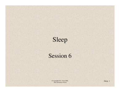 Microsoft PowerPoint - 6 Sleep 22