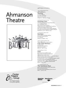 45th Season[removed]Ahmanson Theatre  first season production