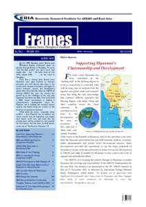 Economic Research Institute for ASEAN and East Asia  Frames Features, News, Thoughts & Feedback  Vol.1.No.3.