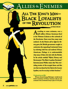 Allies & Enemies All The King’s Men— Black Loyalists of the Revolution by Michael Aubrecht