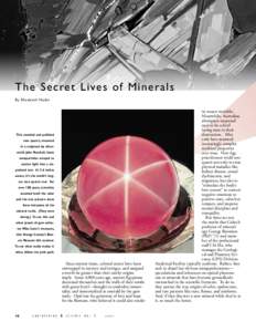 The Secret Lives of Minerals By Elisabeth Nadin