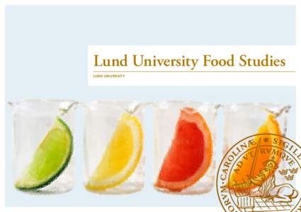 Lund University Food Studies LUND UNIVERSITY Lund University – a leading knowledge partner in the food sector Lund University is the largest higher education institution in the Nordic countries with over 40,000 stude