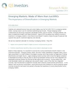 Microsoft Word - Emerging Markets - Made of More than Just BRICs v2.docx