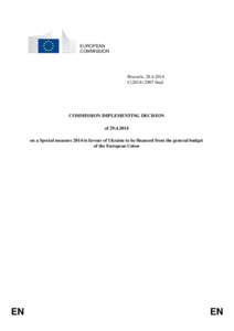 EUROPEAN COMMISSION Brussels, [removed]C[removed]final