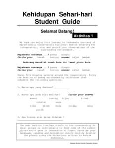 Microsoft Word - Kehidupan.Studentv3 Guide.doc