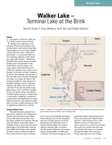 Terminal Lakes  Walker Lake – Terminal Lake at the Brink David B. Herbst, R. Bruce Medhurst, Ian D. Bell, and Graham Chisholm Setting
