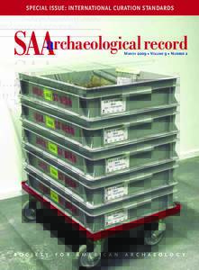 SPECIAL ISSUE: INTERNATIONAL CURATION STANDARDS  the SAA