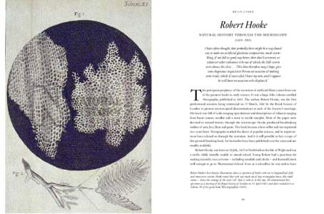 BRIAN J FORD  Robert Hooke NATU R AL H I STO RY TH RO U G H TH E M I C RO S C O P E–170 3)