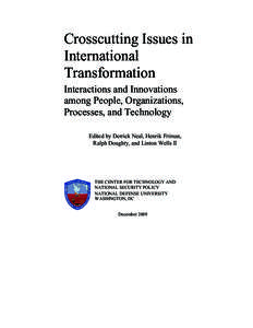 Microsoft Word - Crosscutting Issues in International Transformation 27 NOV LW PROOF EDITSb.doc