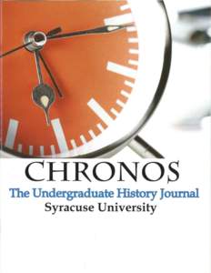 1  2 3 Chronos- The Syracuse University Undergraduate History Journal