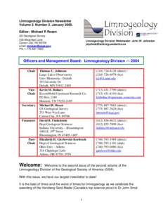 Microsoft Word - Limnogeology newsletter vol 2 number 2 compressed2.doc