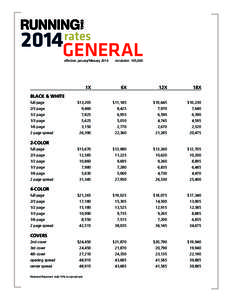 2014GENERAL rates effective: january/februarycirculation: 105,000