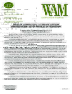press release 333 east river road minneapolis, mnwww.weisman.umn.edu january 1, 2010 · for immediate release