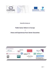 Executive Survey on  Public Sector Reform in Europe –  Views and Experiences from Senior Executives